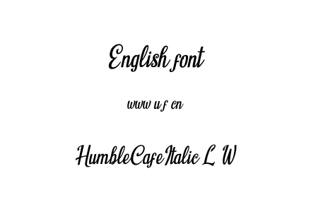 HumbleCafeItalic-L6W3.ttf下载