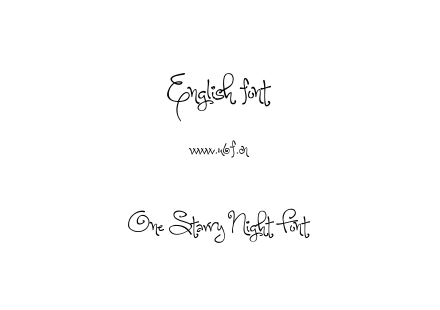 One Starry Night Font.ttf