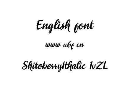 ShitoberryIthalic-1vZL.ttf下载