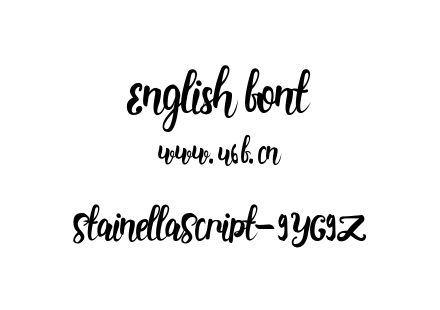 StainellaScript-9YG9Z.ttf下载