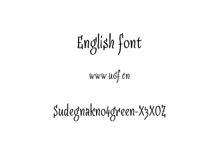 Sudegnakno4green-X3XOZ.ttf下载