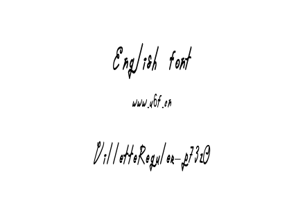 VilletteReguler-p73zO.ttf下载