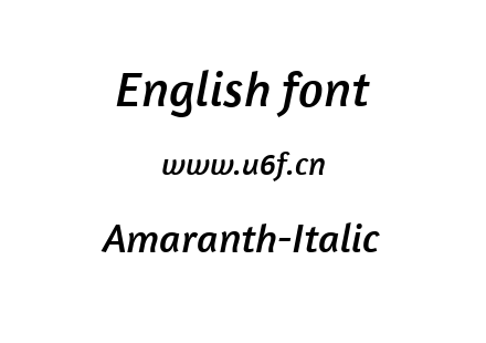 字体-Amaranth-Italic.ttf