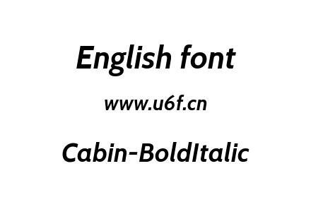 字体-Cabin-BoldItalic.ttf