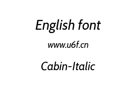 字体-Cabin-Italic.ttf