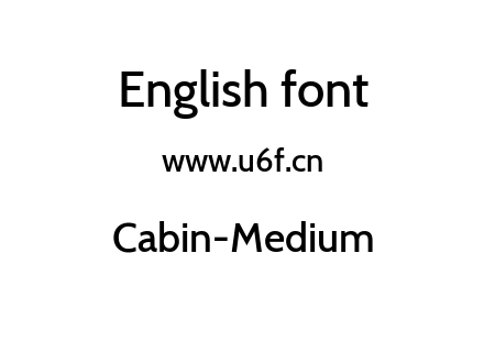 字体-Cabin-Medium.ttf