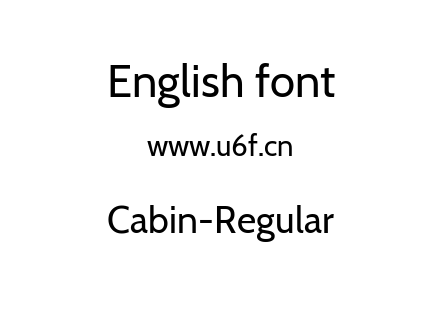 字体-Cabin-Regular.ttf