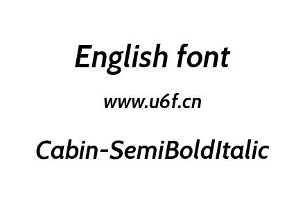 字体-Cabin-SemiBoldItalic.ttf