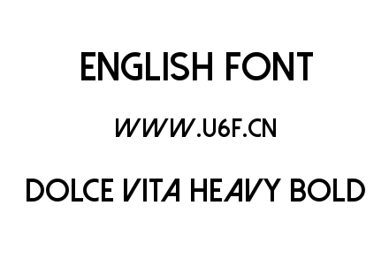 字体-Dolce Vita Heavy Bold.ttf