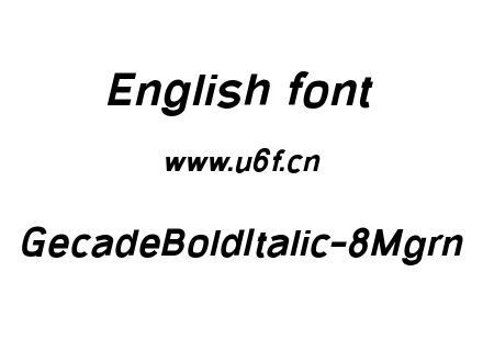 GecadeBoldItalic-8Mgrn.ttf