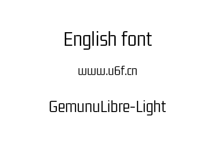 字体-GemunuLibre-Light.ttf