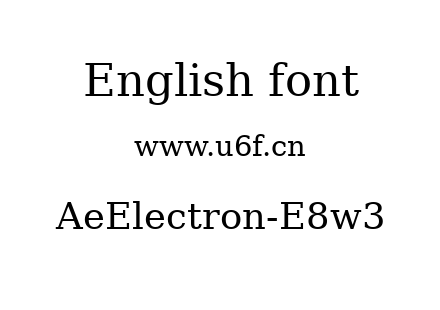 AeElectron-E8w3.ttf下载
