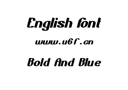 Bold And Blue.ttf下载
