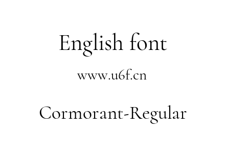 字体-Cormorant-Regular.ttf下载