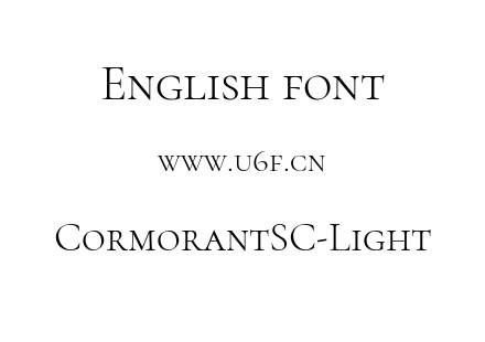 字体-CormorantSC-Light.ttf下载