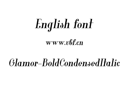 Glamor-BoldCondensedItalic.ttf下载