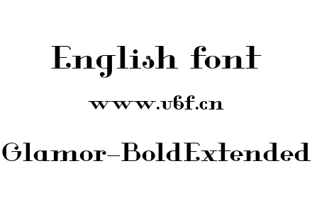 Glamor-BoldExtended.ttf下载