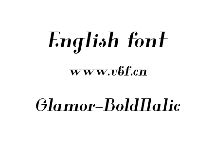 Glamor-BoldItalic.ttf下载