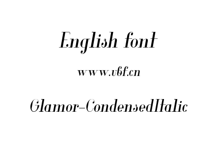 Glamor-CondensedItalic.ttf下载