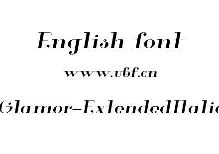 Glamor-ExtendedItalic.ttf下载