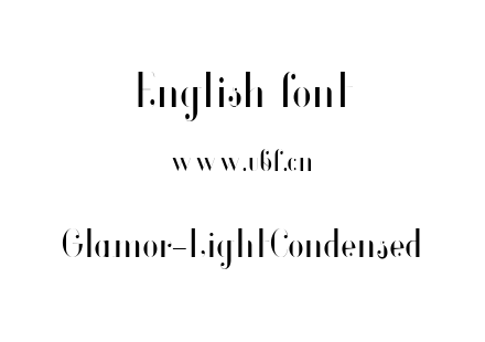 Glamor-LightCondensed.ttf下载