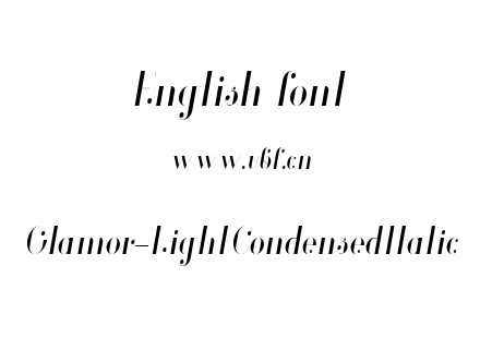 Glamor-LightCondensedItalic.ttf下载