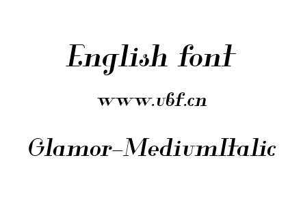 Glamor-MediumItalic.ttf下载