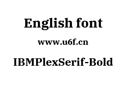 IBMPlexSerif-Bold.ttf下载