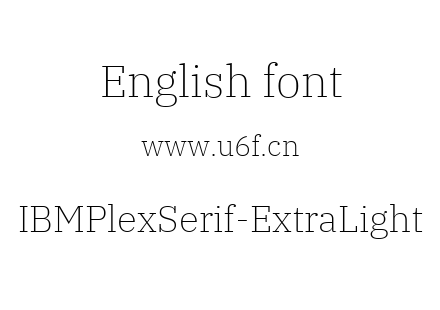 IBMPlexSerif-ExtraLight.ttf下载