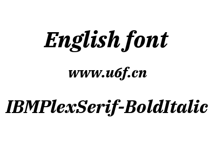IBMPlexSerif-BoldItalic.ttf下载