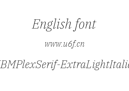 IBMPlexSerif-ExtraLightItalic.ttf下载