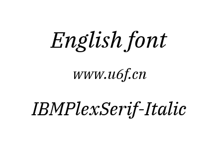IBMPlexSerif-Italic.ttf下载