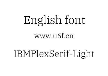 IBMPlexSerif-Light.ttf下载