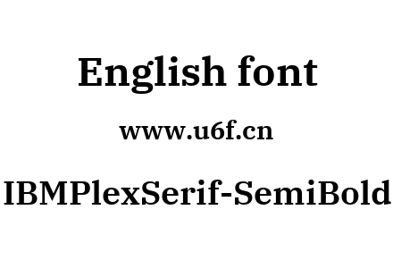 IBMPlexSerif-SemiBold.ttf下载