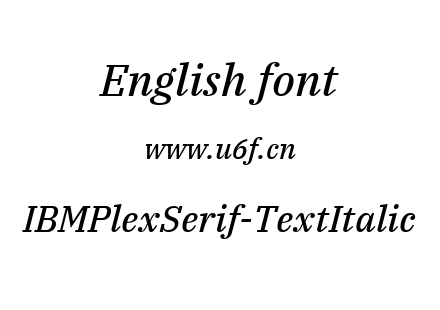 IBMPlexSerif-TextItalic.ttf下载