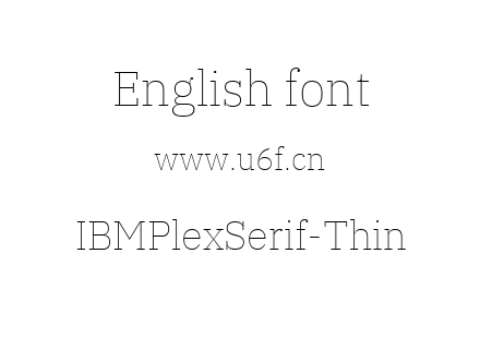 IBMPlexSerif-Thin.ttf下载