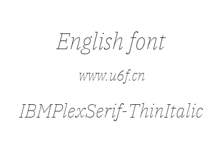 IBMPlexSerif-ThinItalic.ttf下载