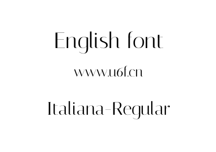 Italiana-Regular.ttf下载