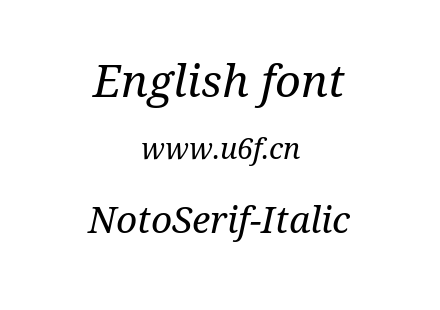 NotoSerif-Italic.ttf下载