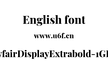 PlayfairDisplayExtrabold-1GDw2.ttf下载