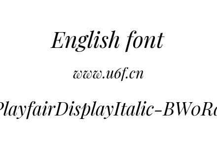 PlayfairDisplayItalic-BW0Rd.ttf下载