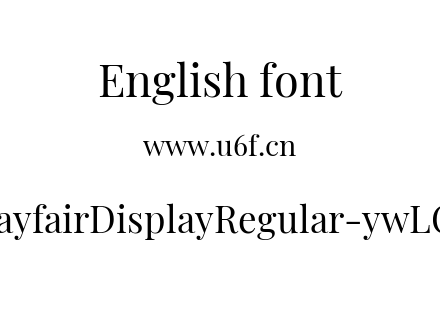 PlayfairDisplayRegular-ywLOY.ttf下载