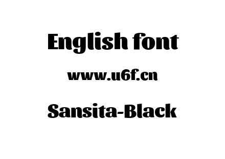 字体-Sansita-Black.ttf下载