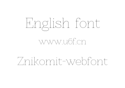 Znikomit-webfont.ttf下载