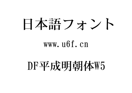 DF平成明朝体W5.TTC