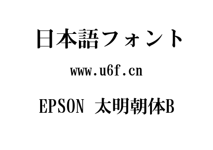 EPSON 太明朝体B.TTF