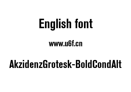 AkzidenzGrotesk-BoldCondAlt.otf下载