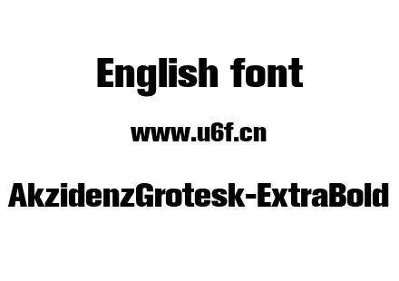 AkzidenzGrotesk-ExtraBold.otf下载