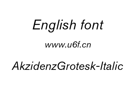 AkzidenzGrotesk-Italic.otf下载