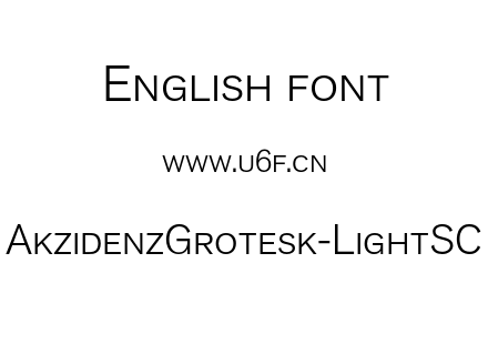 AkzidenzGrotesk-LightSC.otf下载